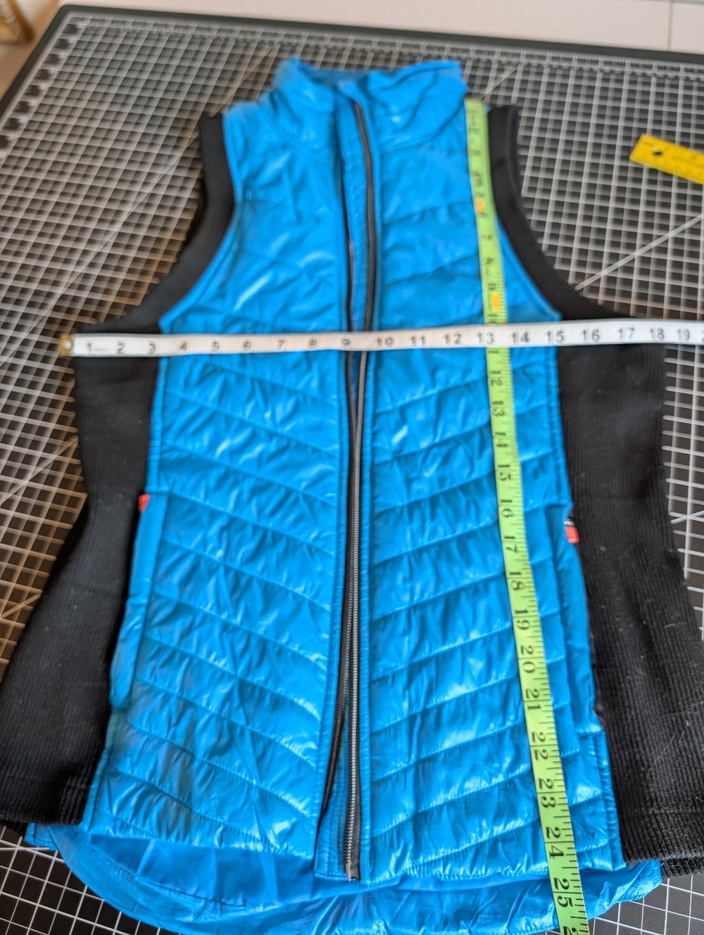 Nannette lepore Blue/Black Quilted Puffer Vest